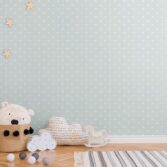 Stylish,Scandinavian,Newborn,Baby,Room,With,Toys,,Children's,Chair,,Natural