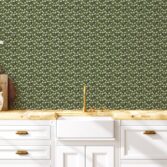 Wall,Mockup,In,Kitchen,Interior,Background,,Farmhouse,Style,,3d,Render