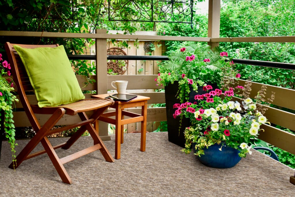 Sandudd green parvekematto beige