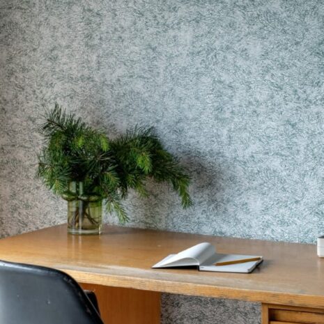 Havu_vihreä_tapetti_työhuone Havu_vihreä_tapetti_työhuone