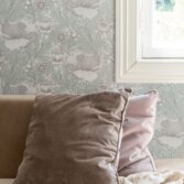 Unelma harmaa kukkatapetti