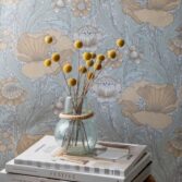 Unelma_keltainen_kukkatapetti